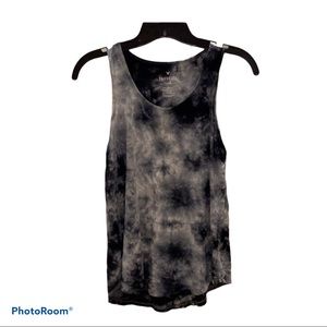 American Eagle Blue & White Tie Dye Tank Top XS
